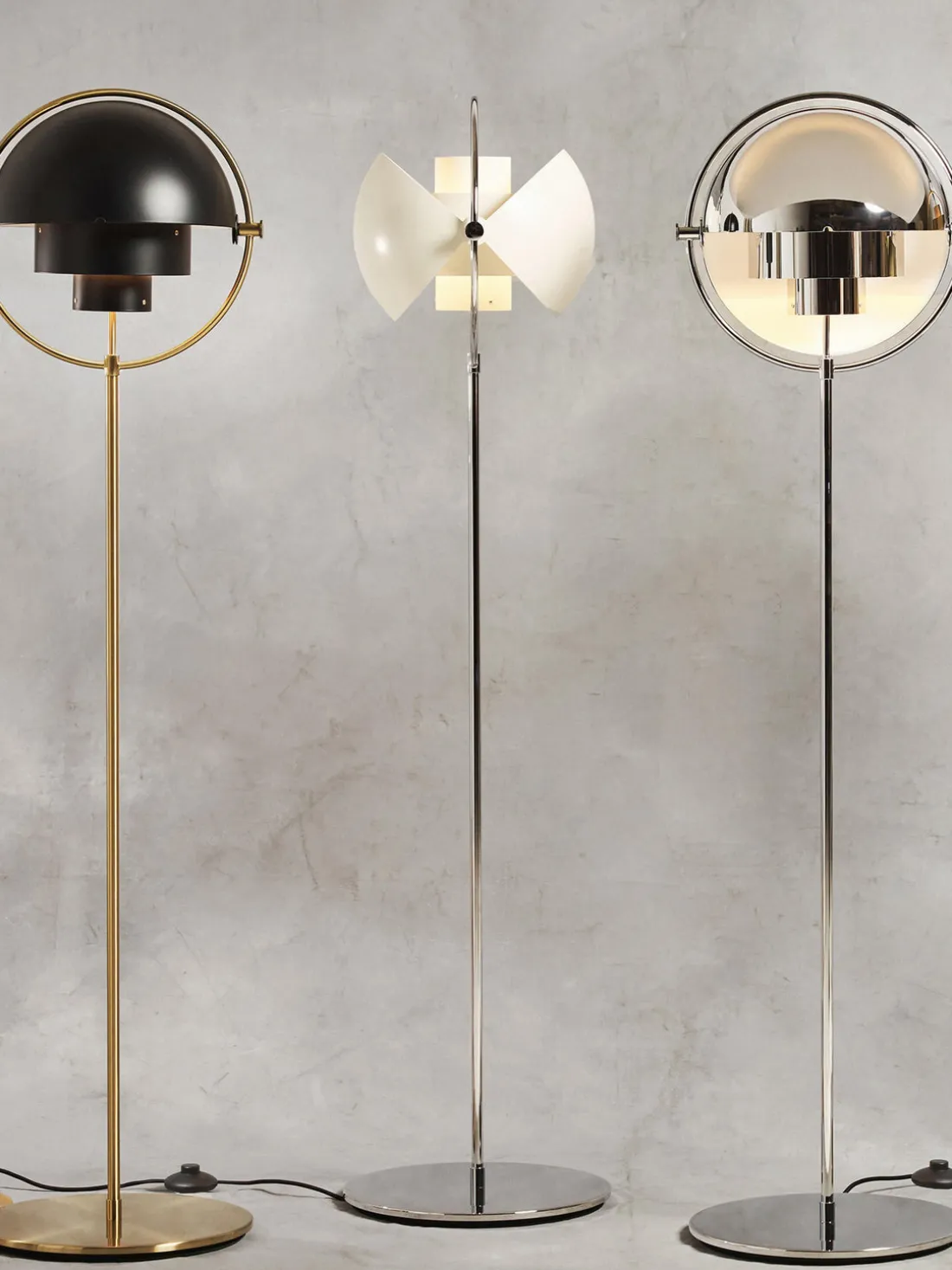 Lámpara de pie regulable Multi-Lite