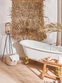 Lámpara de pie tripode boho pequeña Woodrow