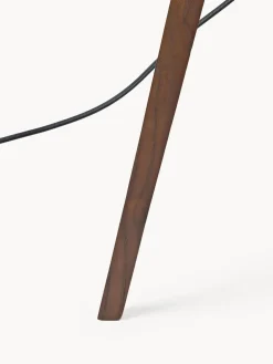 Lámpara de pie trípode de madera maciza Jake