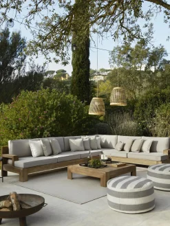 Lámpara de techo artesanal regulable LED Positano, portátil