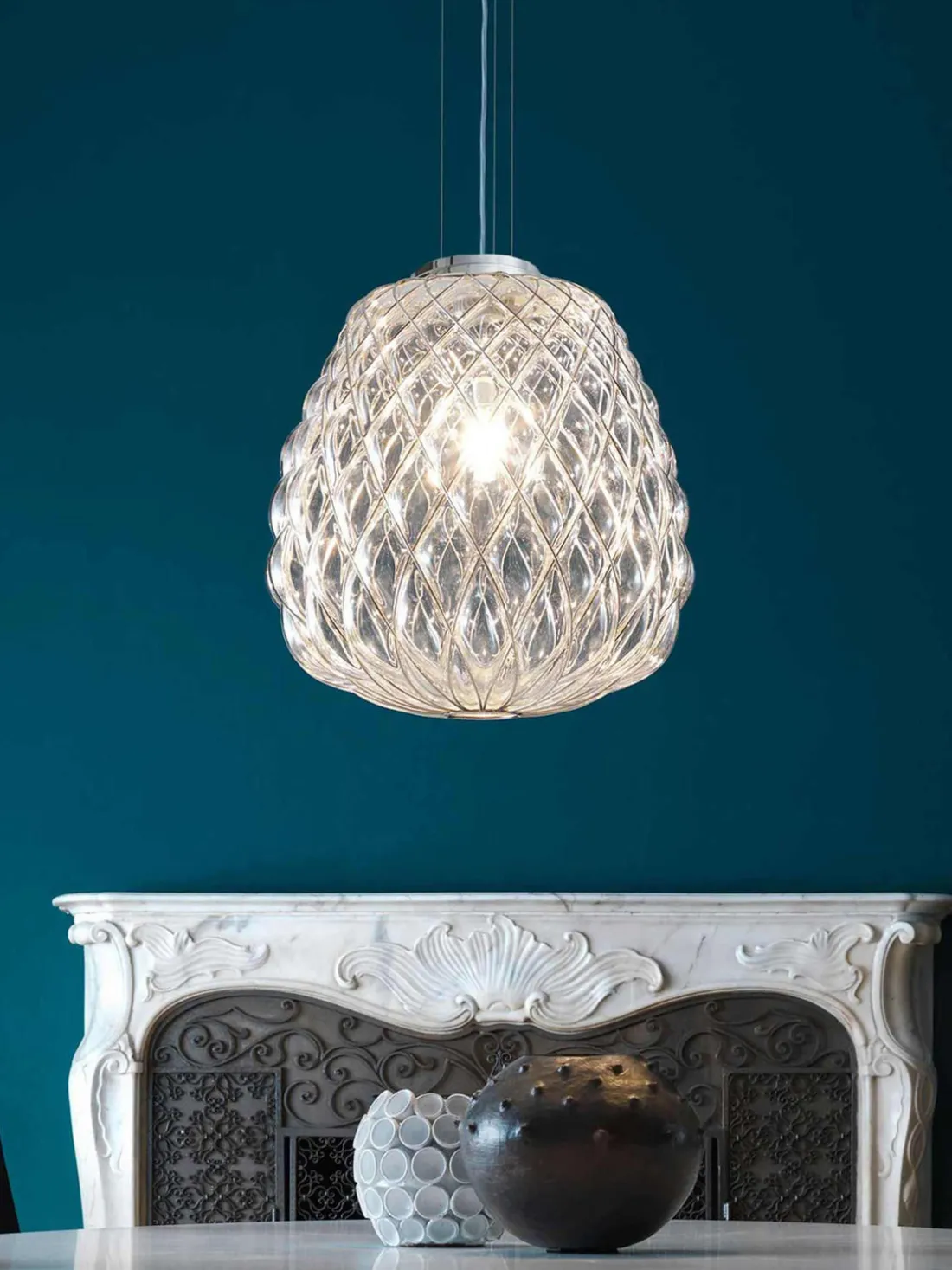 Lámpara de techo artesanal Pinecone