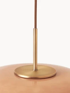 Lámpara de techo artesanal de vidrio opalino Baya