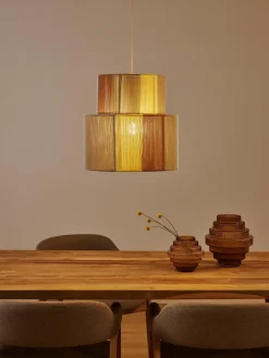 Lámpara de techo de hilos de lino Lace