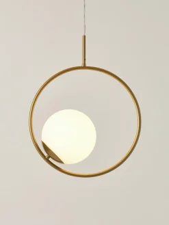 Lámpara de techo de vidrio opalino Chloe