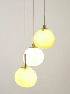 Lámpara de techo de vidrio opalino Josie