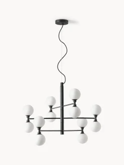 Lámpara de techo grande de vidrio opalino Grover