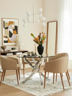 Lámpara de techo grande de vidrio opalino Grover