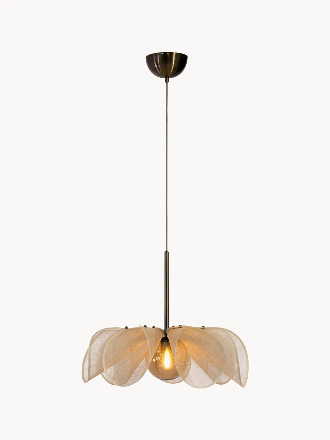 Lámpara de techo grande de fibras de plátano Styrka, tamaños diferentes