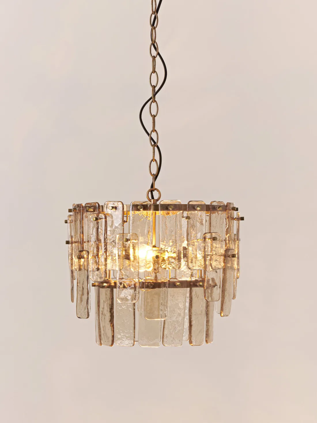 Lámpara de techo grande de vidrio Cersei