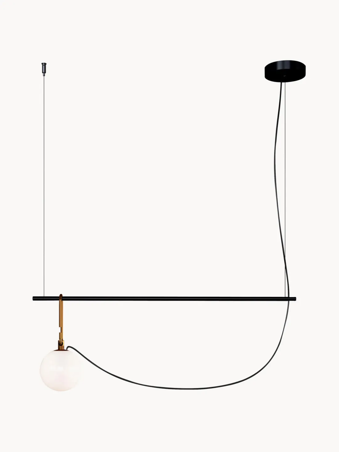 Lámpara de techo grande soplada artesanalmente Nh