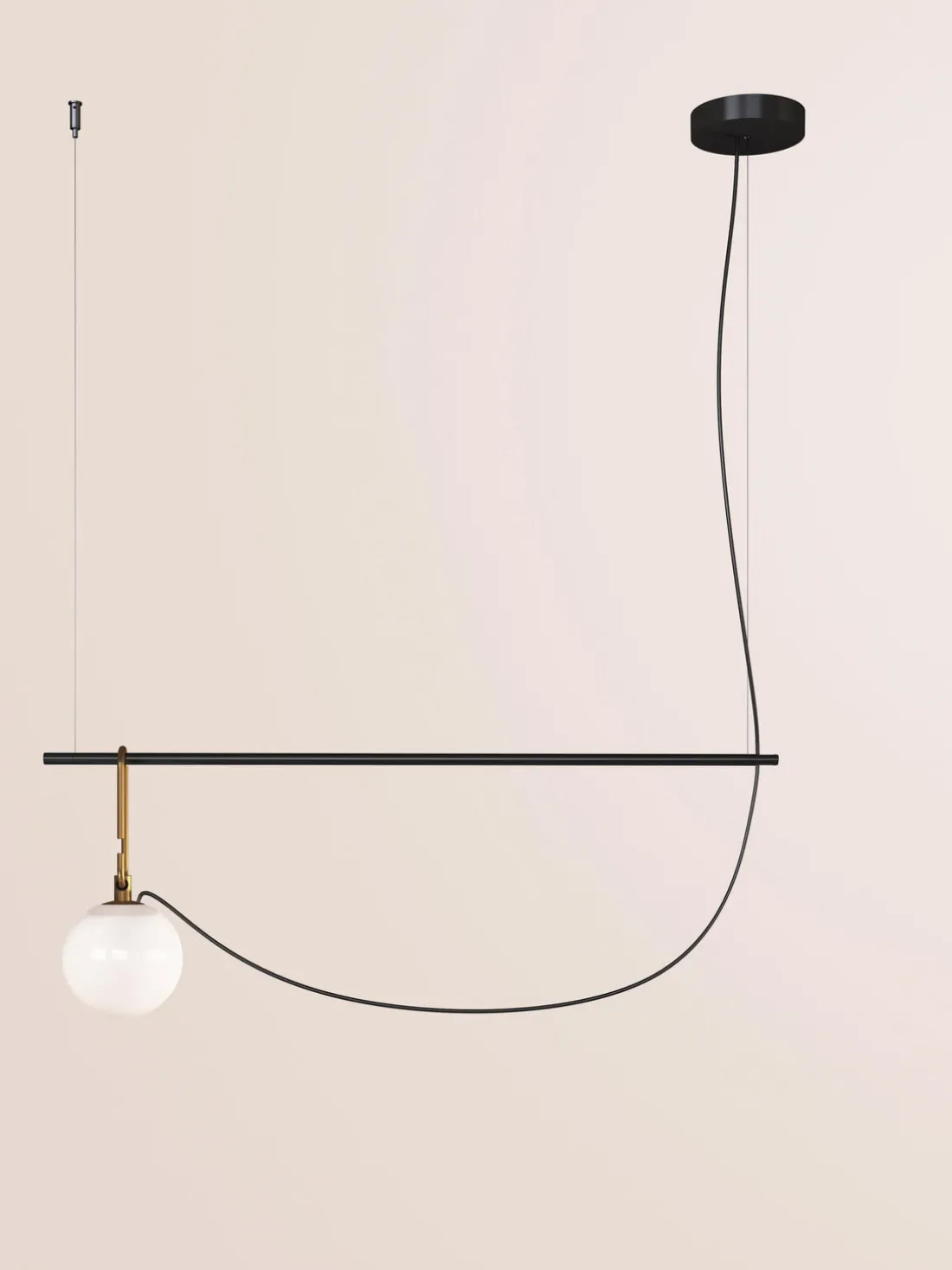 Lámpara de techo grande soplada artesanalmente Nh