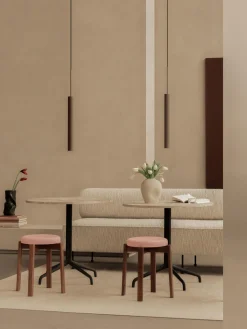 Lámpara de techo pequeña con superficie acanalada Tubulaire, 48 cm