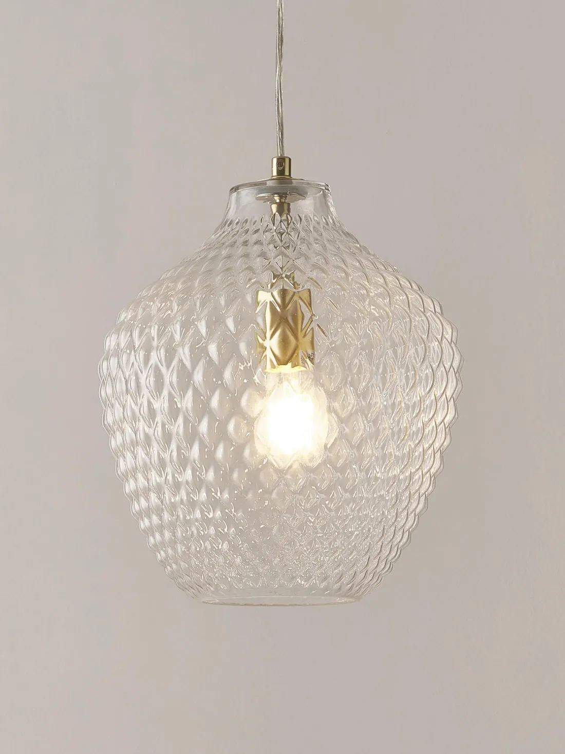 Lámpara de techo pequeña de vidrio Lee