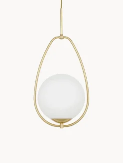 Lámpara de techo pequeña de vidrio opalino Avalon