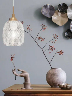 Lámpara de techo pequeña de vidrio Vario