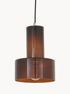 Lámpara de techo pequeña de vidrio Flowy