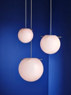 Lámpara de techo pequeña de vidrio Koi, tamaños diferentes