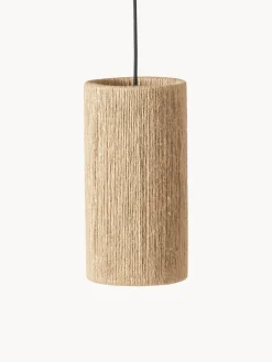 Lámpara de techo pequeña de yute RO, Ø 15 cm