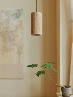 Lámpara de techo pequeña de yute RO, Ø 15 cm