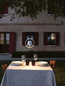 Lámpara de techo pequeña LED para exterior regulable Poldina