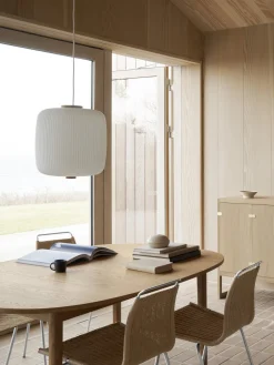 Lámpara de techo soplada de vidrio opalino EK61