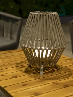 Lámpara para exterior LED regulable Conta, portátil