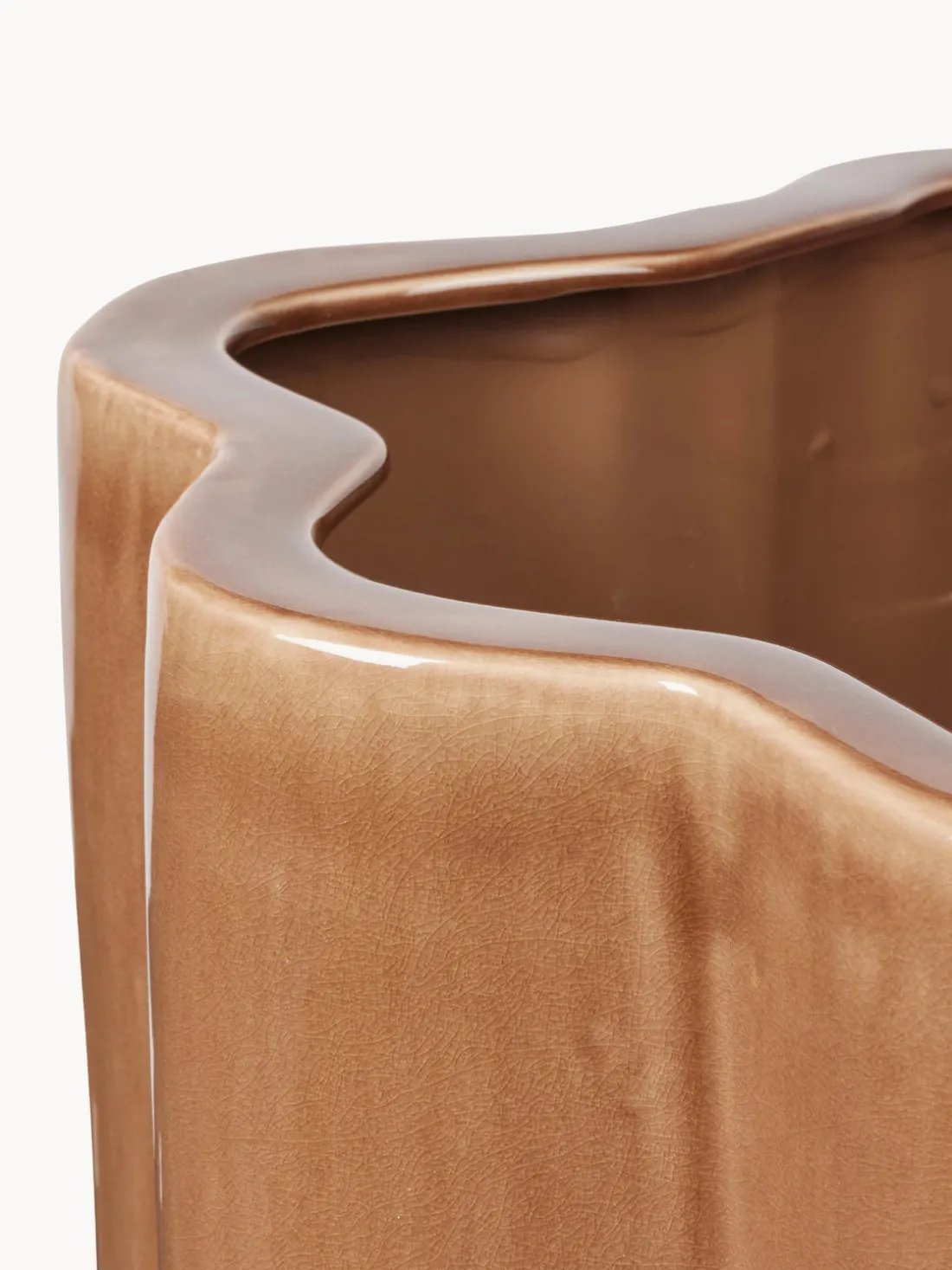 Macetero artesanal Sonja, 36 cm