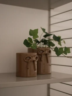 Macetero de cerámica Bow, 11 cm