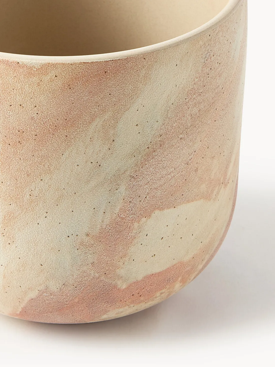 Macetero en look mármol Kiko, 17 cm