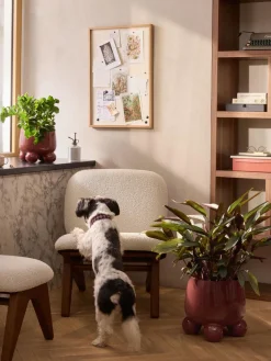 Macetero grande de dolomita Olea, 32 cm