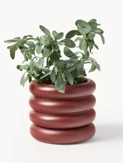 Macetero pequeño de gres Rudi, 16 x 8 cm