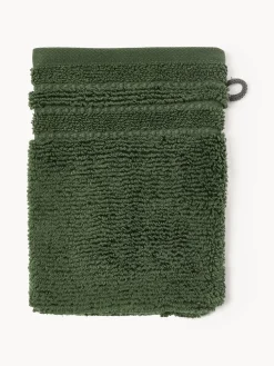 Manoplas de baño con borde a rayas Luxe, 2 uds.