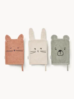 Manoplas de baño de algodón ecológico Sylvester, 3 uds.