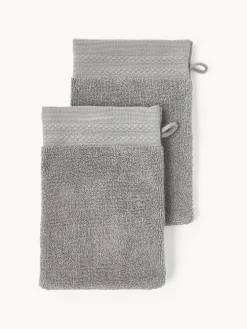 Manoplas de baño de algodón ecológico Premium, 2 uds.