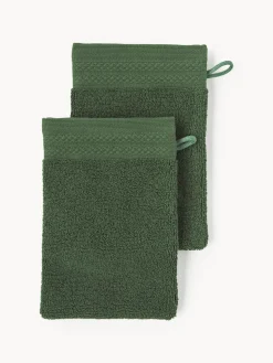 Manoplas de baño de algodón ecológico Premium, 2 uds.