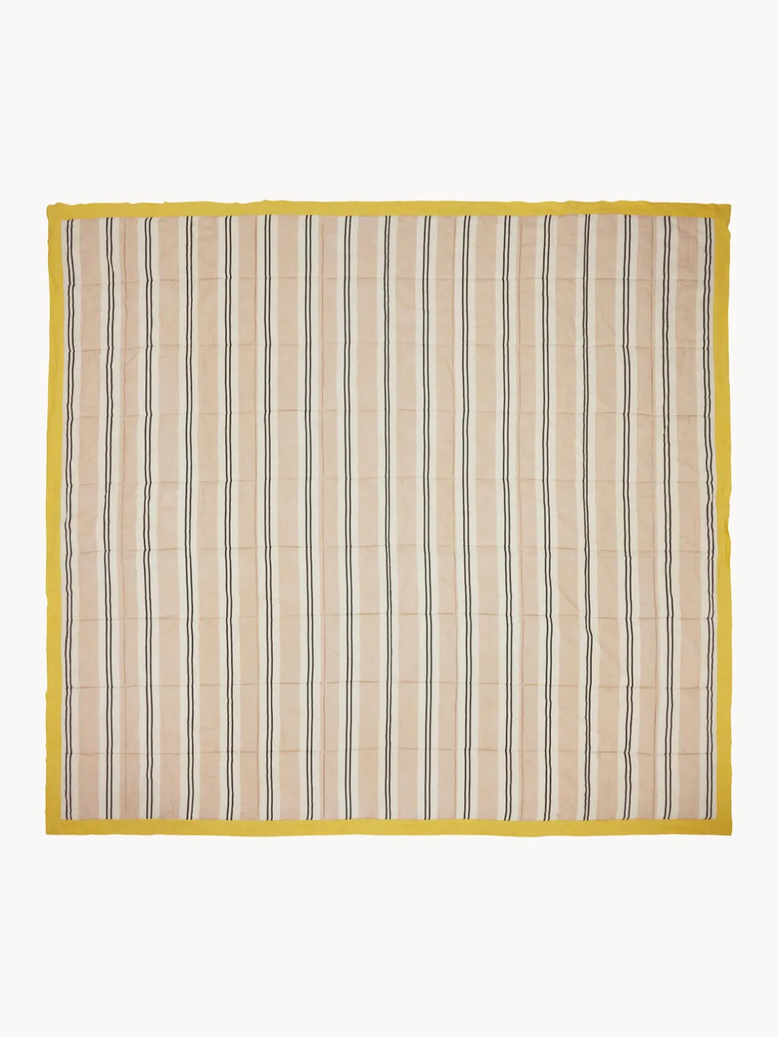 Manta artesanal de algodón a rayas Deluxe