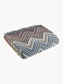 Manta con estampado zigzag Perseo