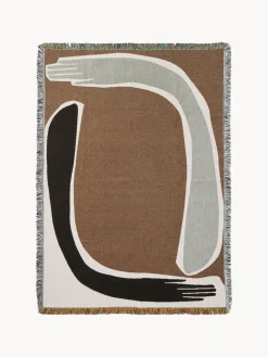 Manta de algodón con flecos Pose