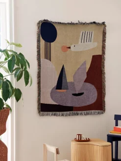 Manta de algodón ecológico Bird