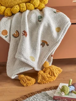 Manta infantil con borlas Agnes