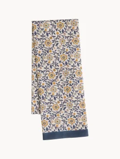 Mantel artesanal con estampado floral Melon