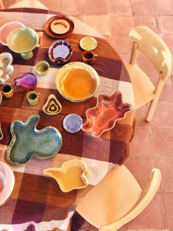 Mantel artesanal de lino Vida