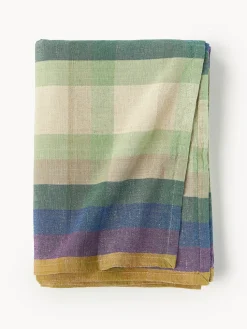 Mantel artesanal de lino Vida