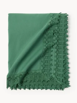Mantel con ribete de encaje Flavia