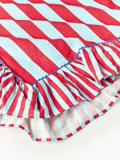 Mantel de lino a rayas Senape