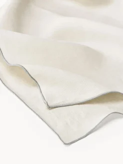 Mantel de lino con ribete Kennedy