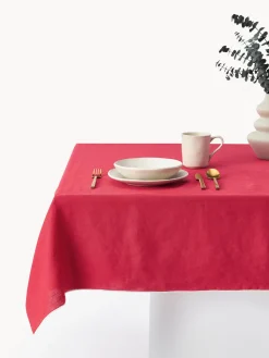 Mantel de lino con ribete Kennedy