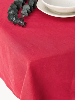 Mantel de lino con ribete Kennedy