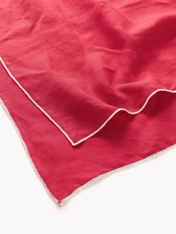 Mantel de lino con ribete Kennedy