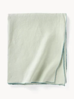 Mantel de lino con ribete Kennedy